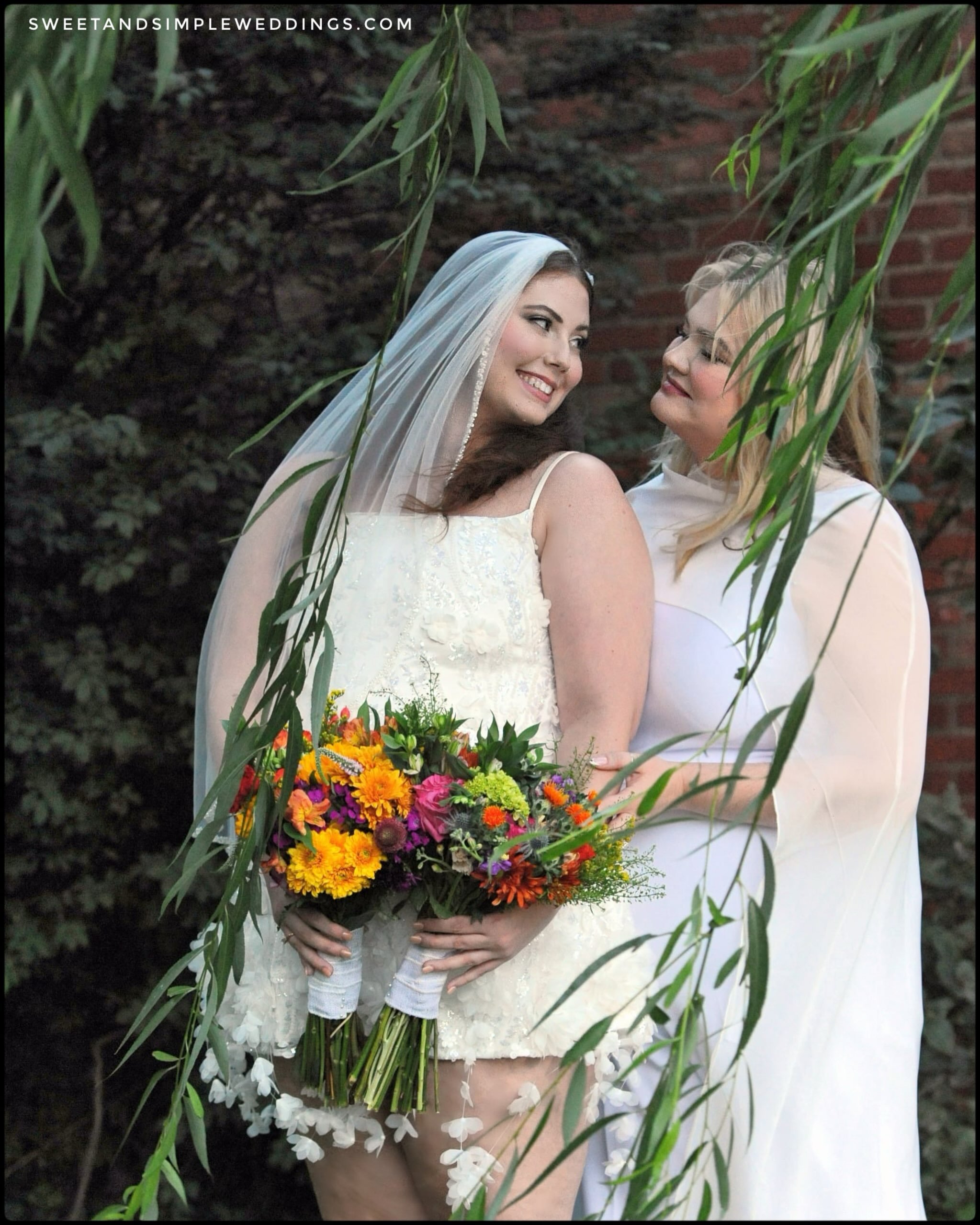 The far edges of that nor&rsquo;easter didn&rsquo;t stop this lovely couple from celebrating 4-1/2 years together with a joyful, heartwarming ceremony as their &ldquo;Watch Party&rdquo; back home in Roanoke looked on, or from taking some beautiful pi