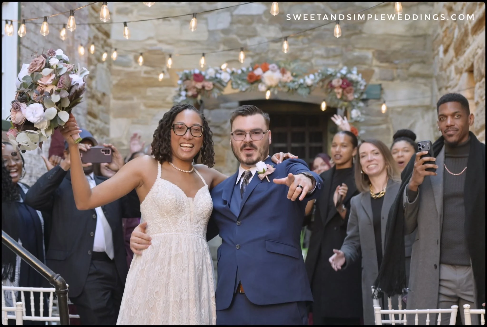 Perfect weather and peak fall colors added to the magic as the bus for Keyera &amp; Camden and their guests arrived early to start a weekend of celebration. 

Congratulations to them, and all the couples and families whose Sweet &amp; Simple Weddings