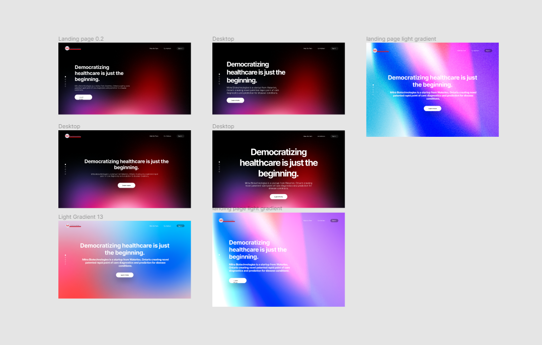 Landing Page Exploration 