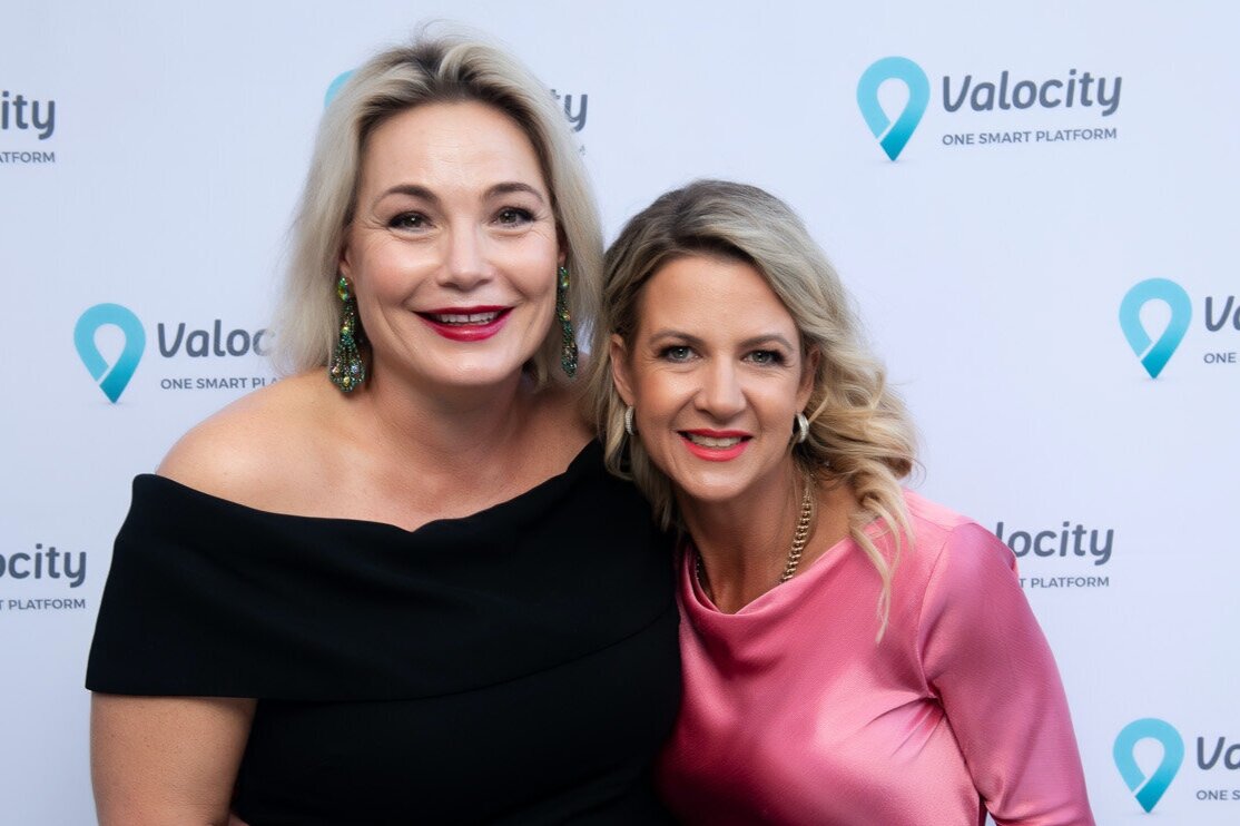 Amelia Hodge and Carmen Vicelich at Valocity’s 5th Birthday Celebration. November 2019.