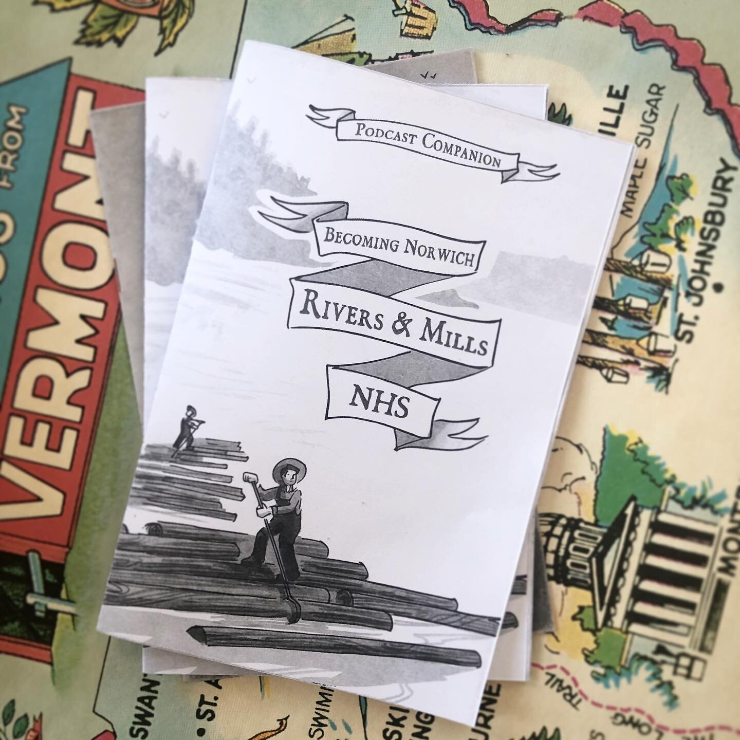 Rivers &amp; Mills of Norwich, VT! A new history comic about how water power built the small towns of our valley! Available on the Norwich Historical Society website! #history #newengland #newenglandhistory #comic #historycomic #americanhistory #illu