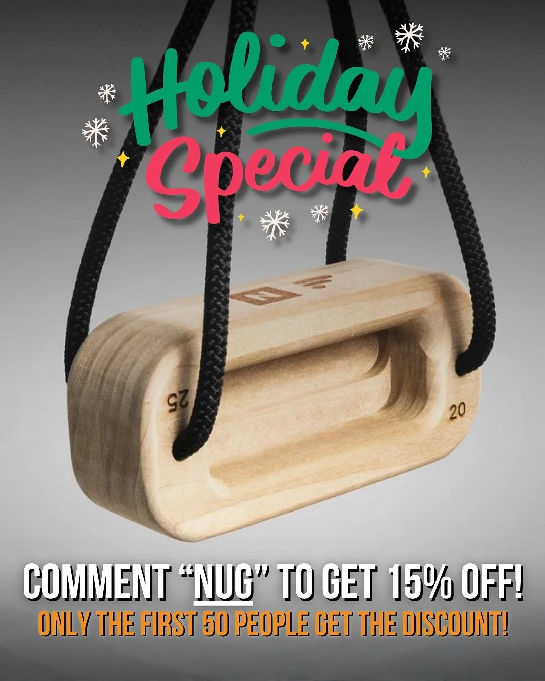 Comment &lsquo;NUG&rsquo; for a coupon code for 15% off. Only the FIRST 50 people get the discount!

Happy Holidays! 🎁