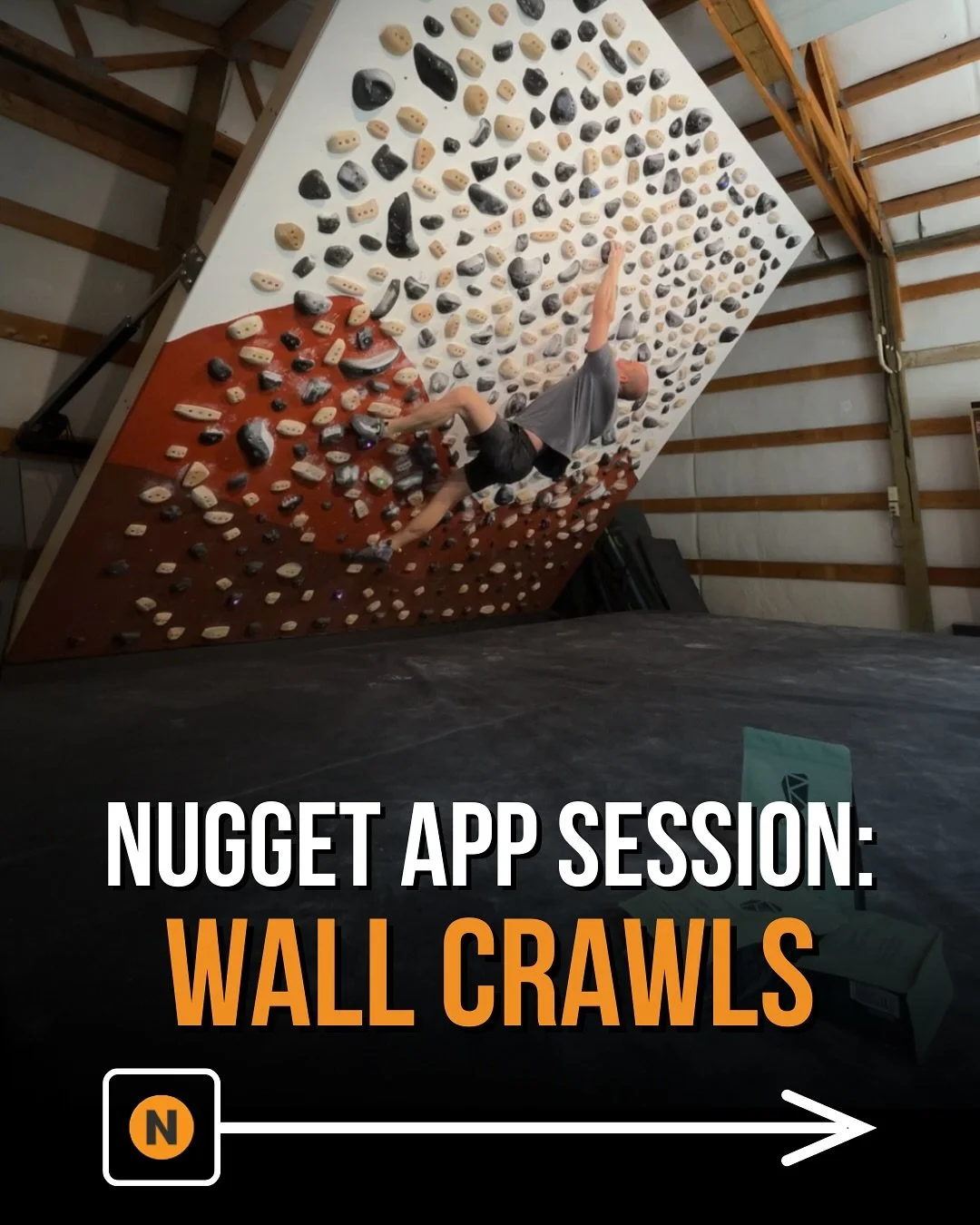 NUGGET APP SESSION: Wall Crawls 💪

Wall crawls are a low-power, on-wall session to groove finger coordination on difficult holds so you can apply your existing strength more efficiently.

1️⃣ PREPARATION
Ensure you are thoroughly warmed up before st
