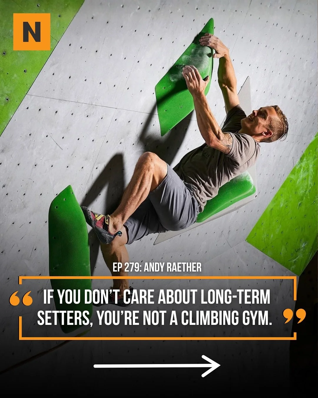 &ldquo;If you don&rsquo;t care about long-term employees, in regards to setting, it means you&rsquo;re not a climbing gym.&rdquo;

@andy_raether on burnout in routesetting and how some climbing gyms undervalue their most essential workers.

🎙️EP 279