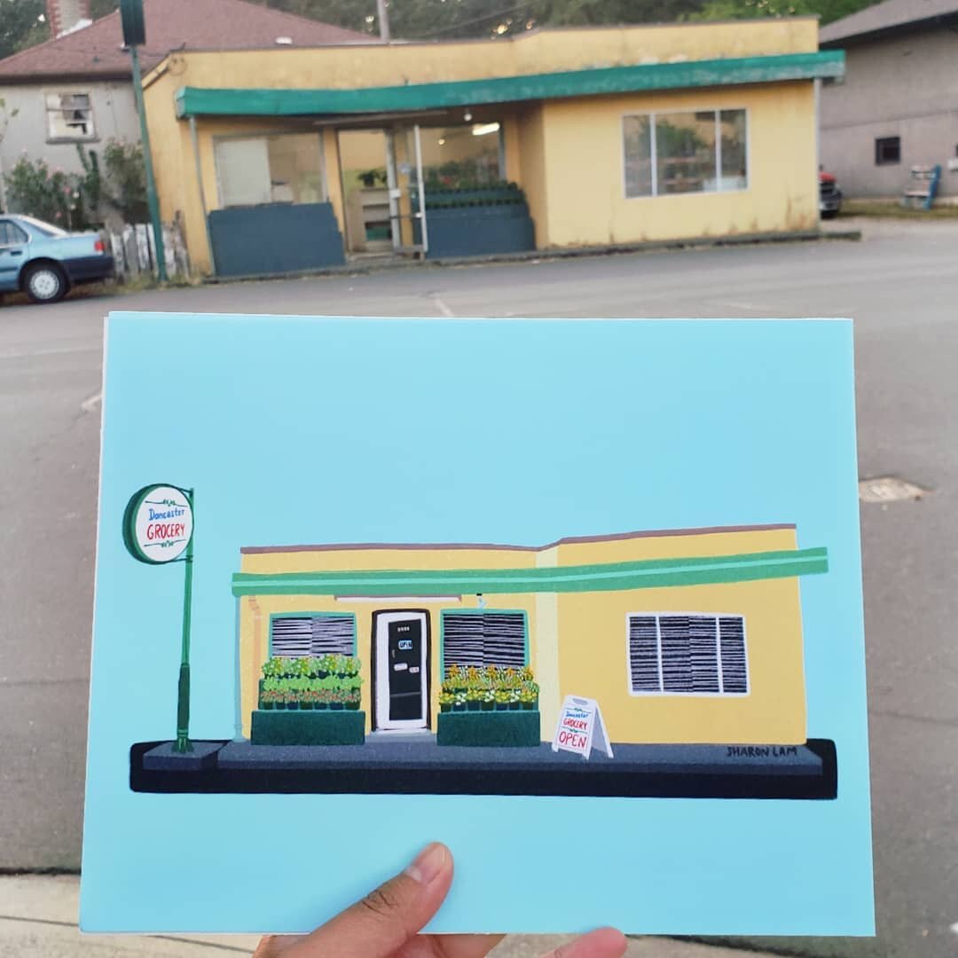 My friend lived down the street from this corner store and we used to always come here in the summer to stock up on candy and treats! I always love looking at all their plants whenever I pass by. I was chatting with the owner and was so surprised to 