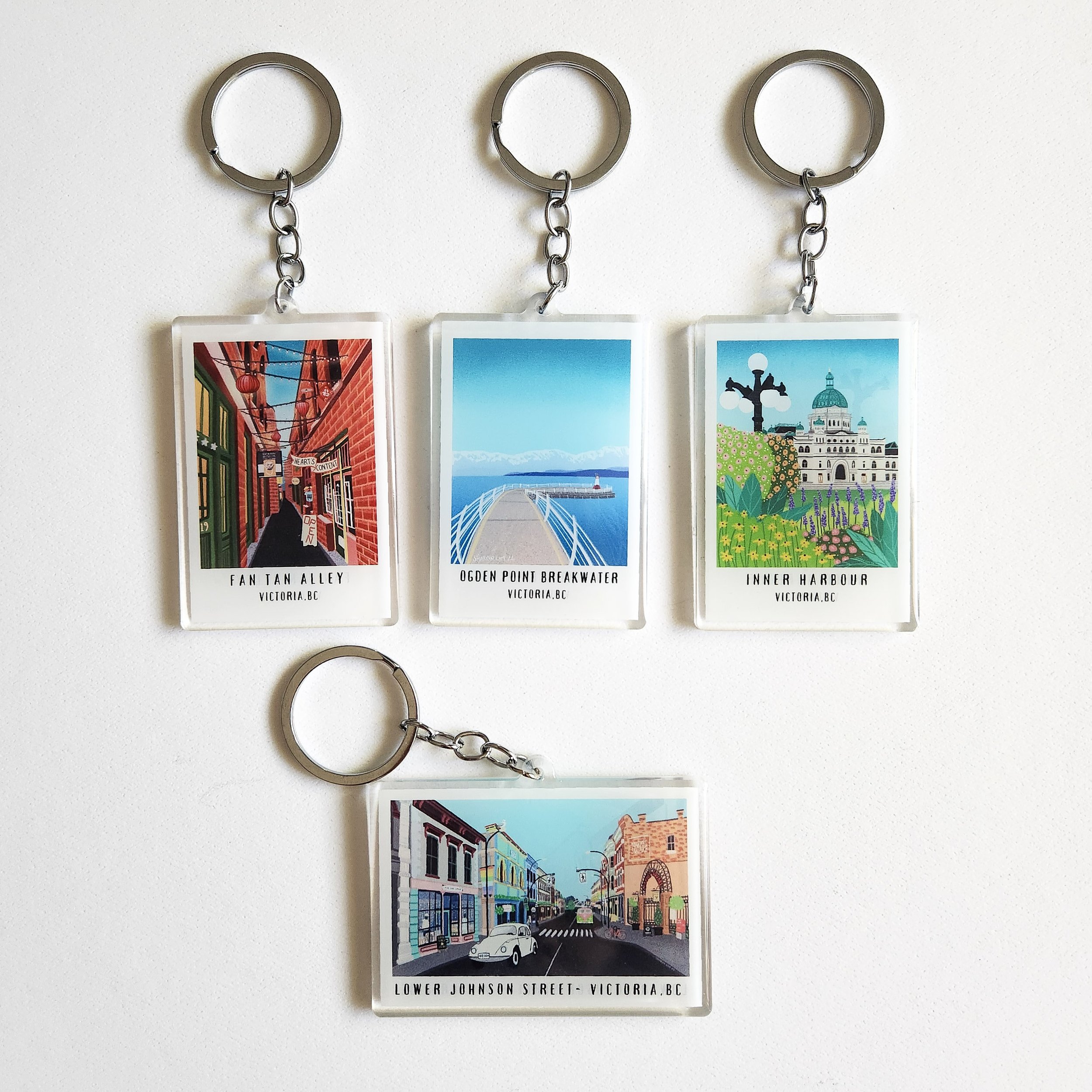 Limited Edition Keychains — Art by Sharon Lam