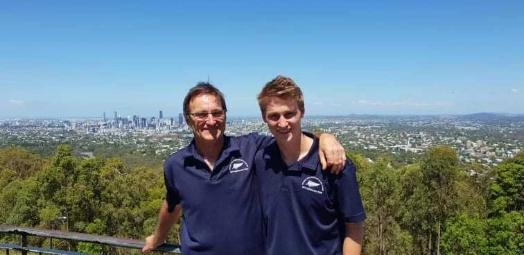 Dad and I on Tour in Brisbane with the 2019 National Youth Brass Band