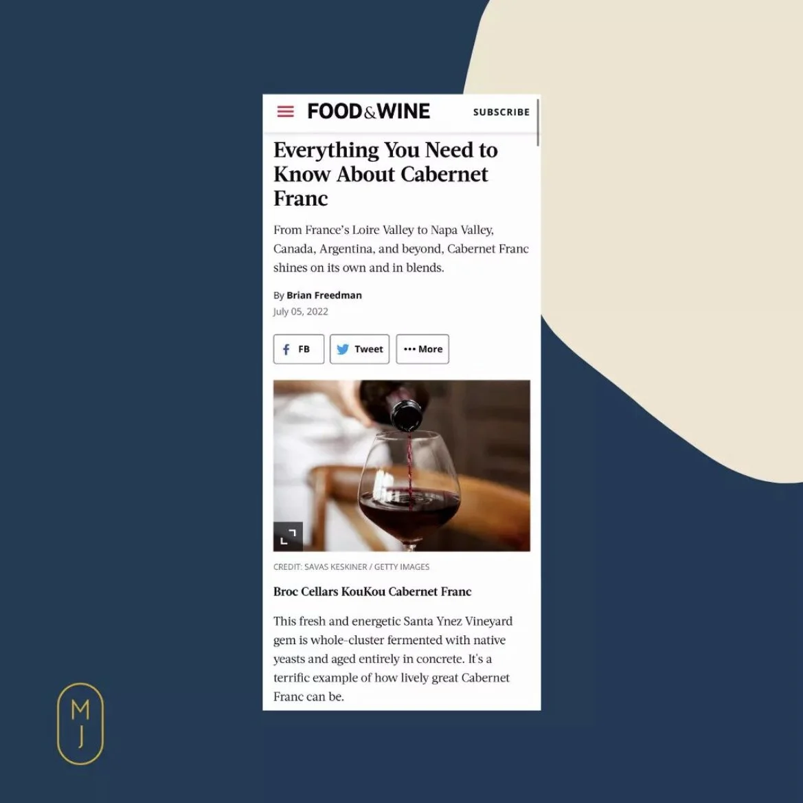 Broc Cellars | Food &amp; Wine