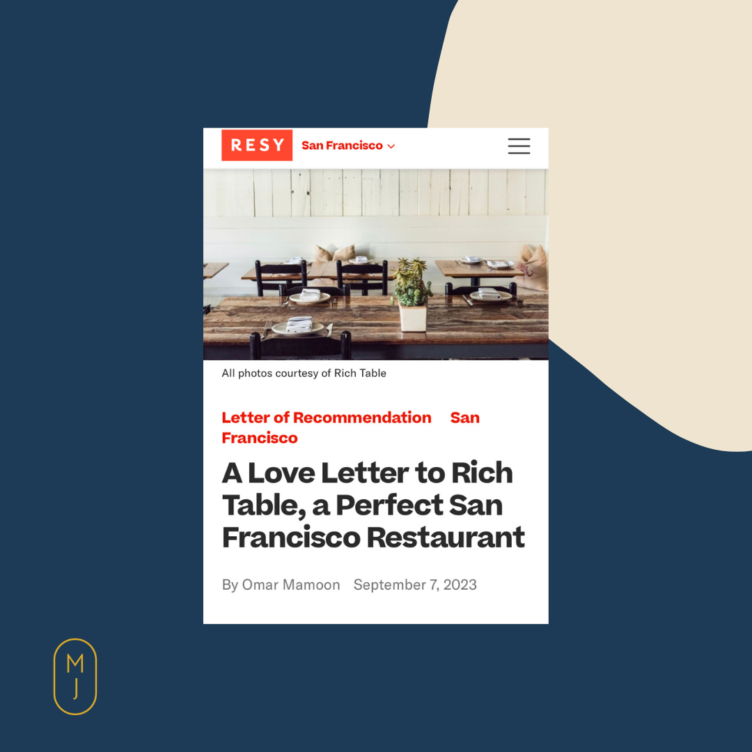 Rich Table | Resy