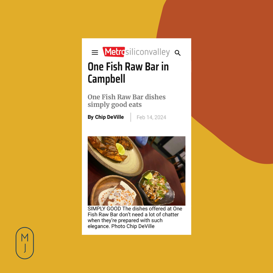 One Fish Raw Bar | Metro Silicon Valley