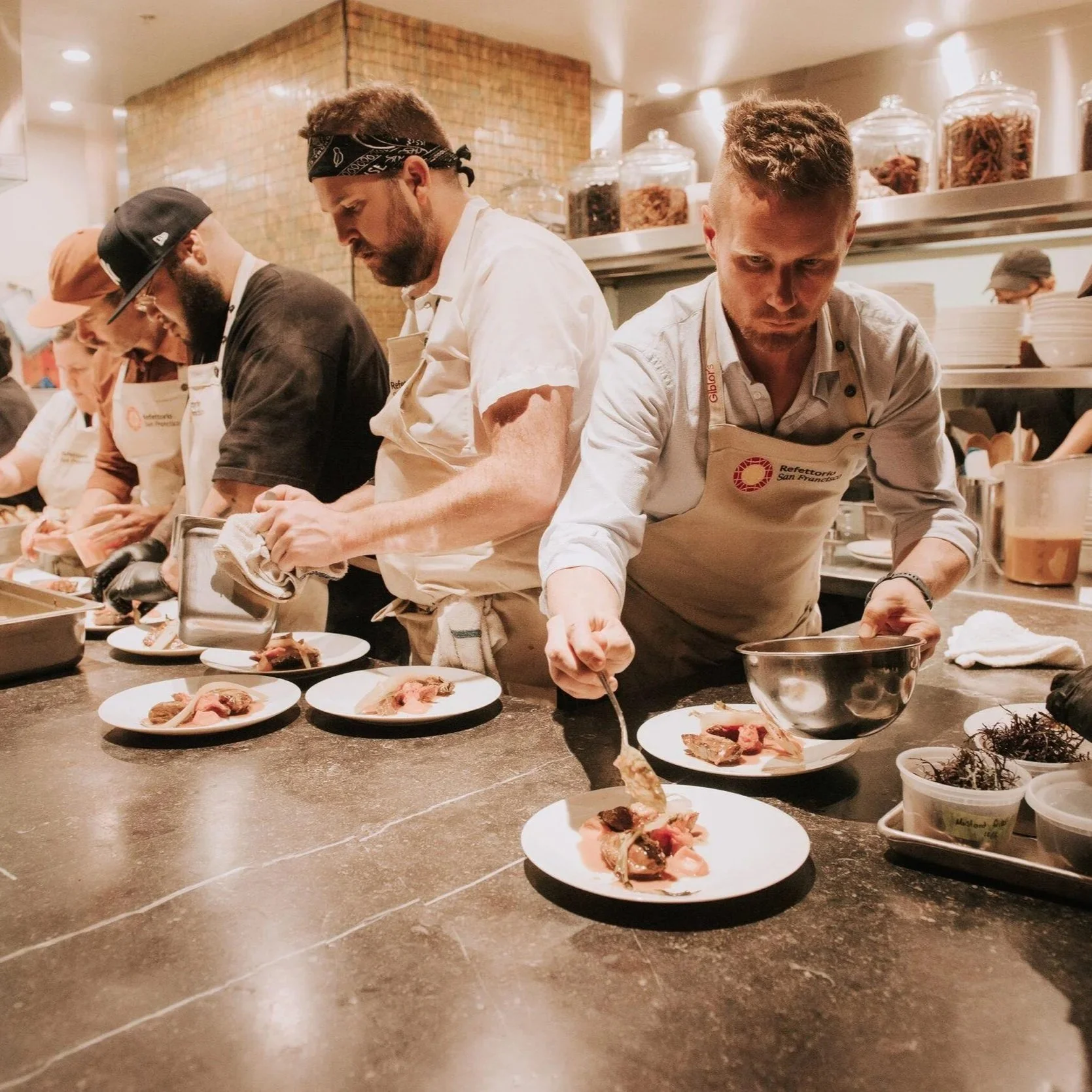 Farming Hope chefs plating