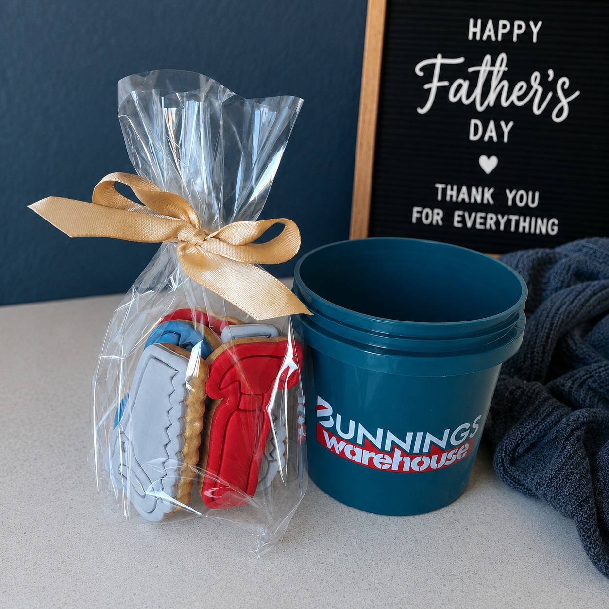 Bunnings mini bucket tool box cookies