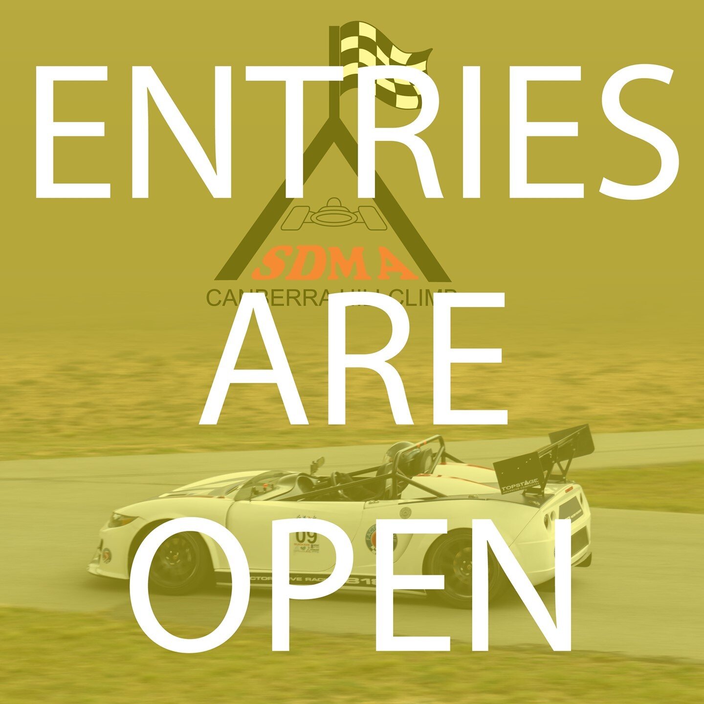 Entries are open for the one lap hillclimb on Sunday 7 March 2021.

Entry is open to all club members unless:
&bull; You live in one of the 11 New South Wales  Local Government Areas (LGAs) designated by the ACT Government as COVID affected areas;
Th