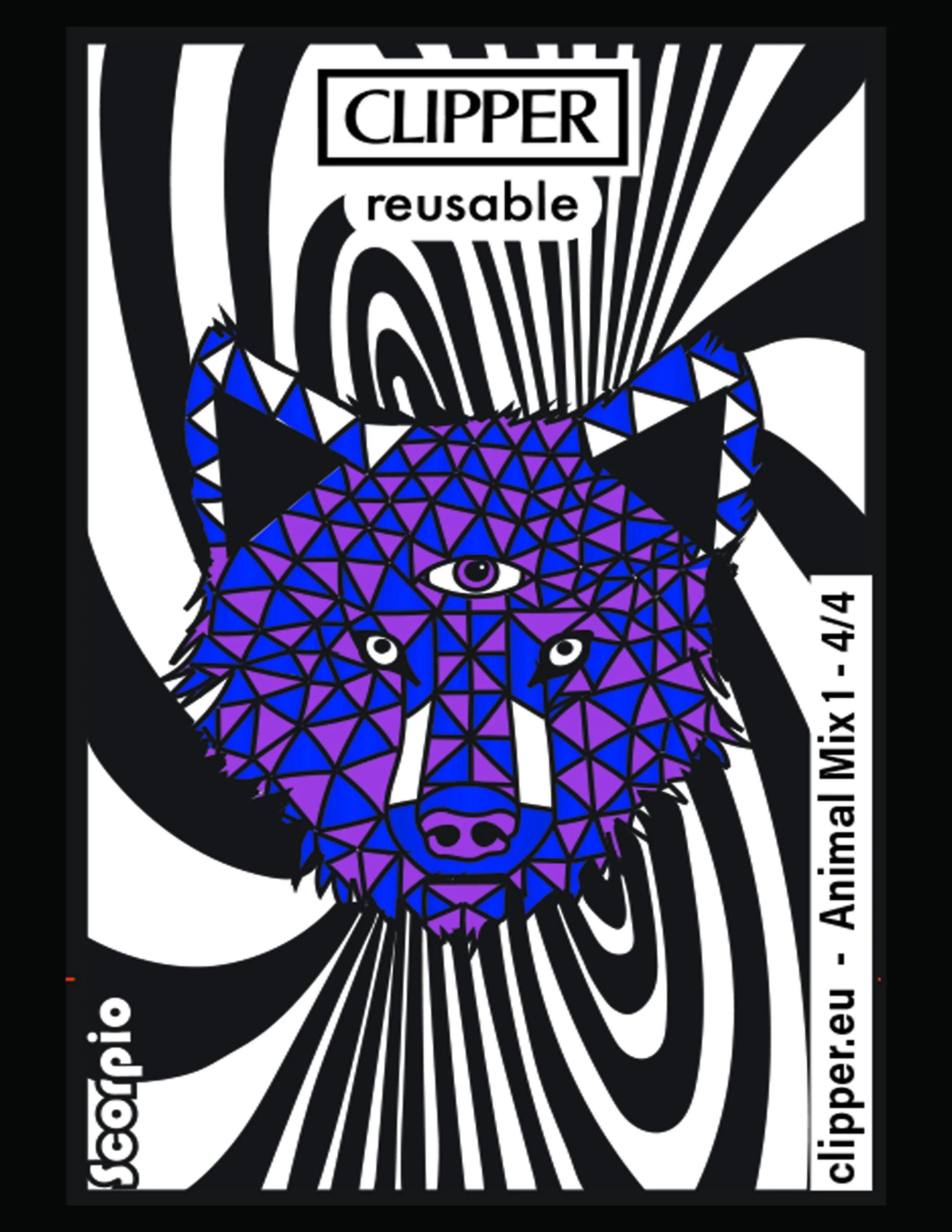"Psychedelic Wolf"