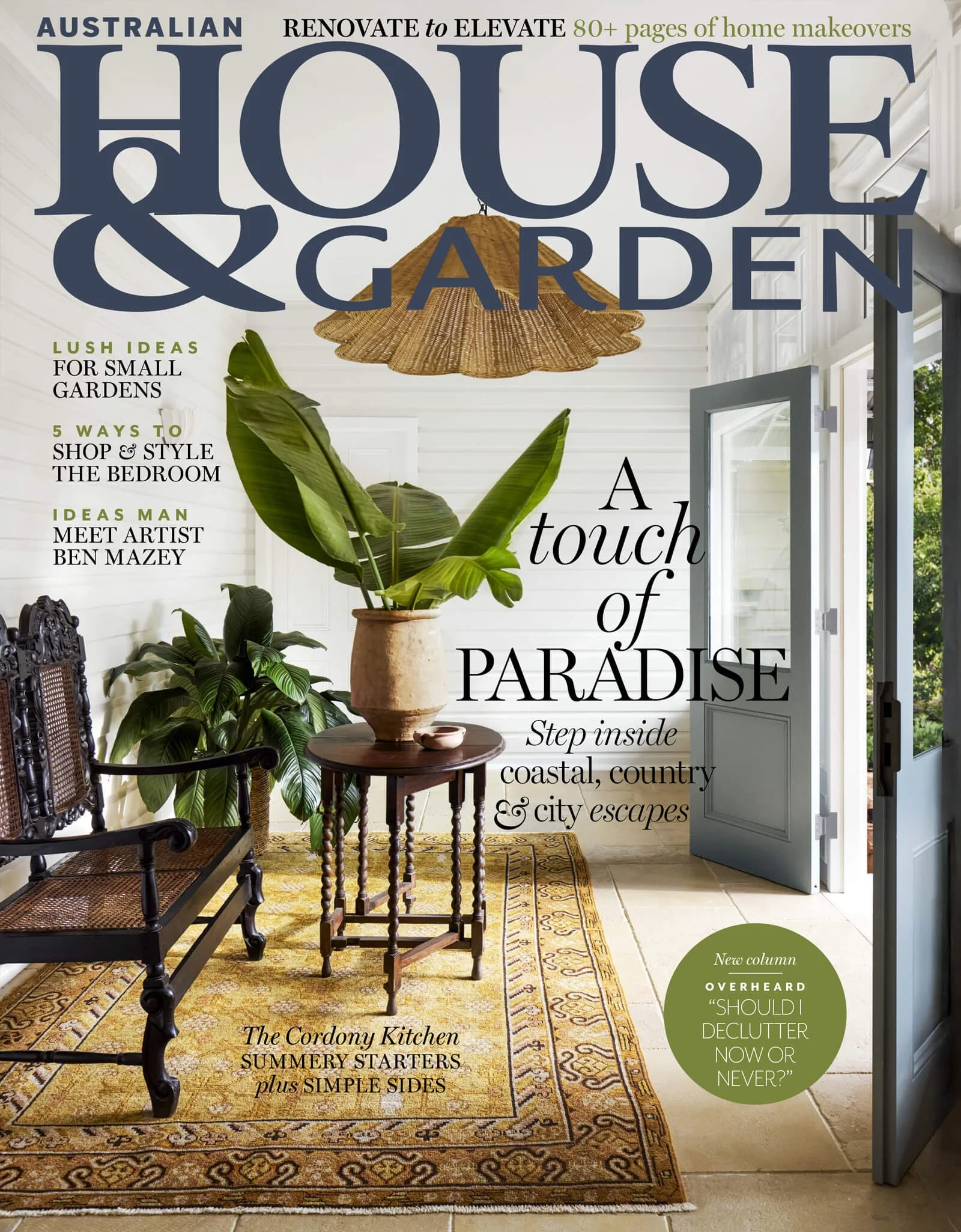 australian house and garden a touch of paradise october 2025