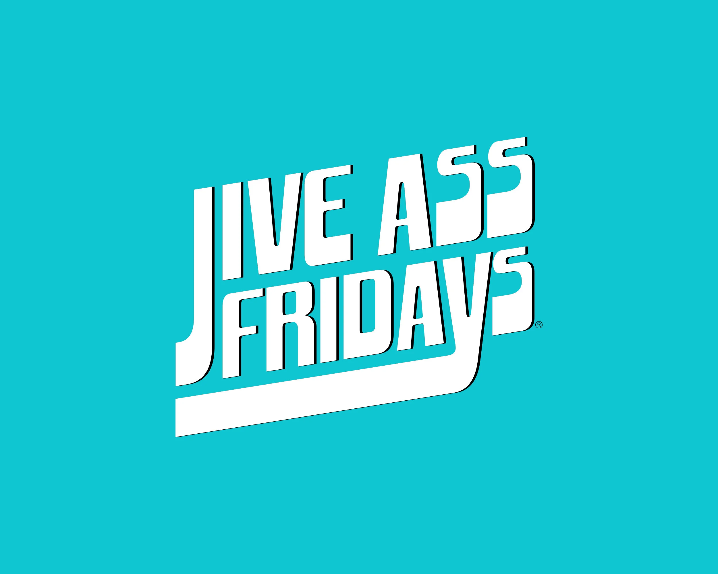  Logo for a monthly party called Jive Ass Fridays, which focuses on 60s and 70s music. 
