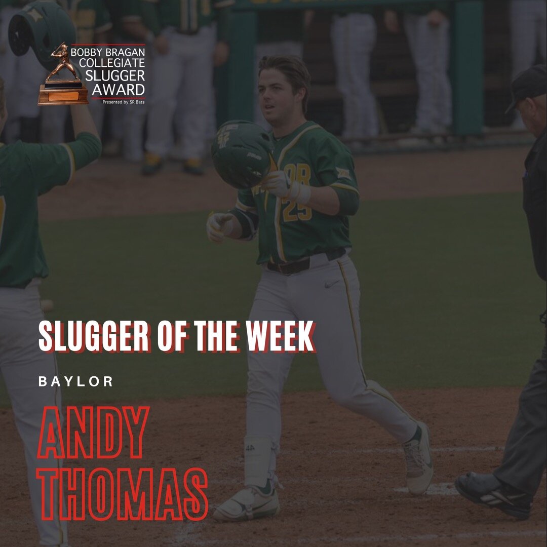 Andy Thomas of Baylor wins Slugger of the Week for Week 4