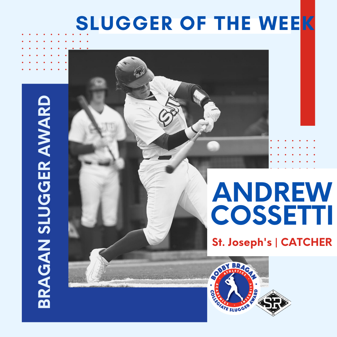 Andrew Cossetti of St. Joseph's named Week 4 Slugger of the Week