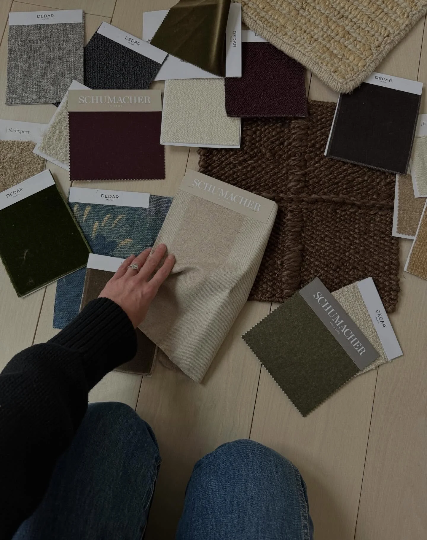 Diving into layers of fabric and texture. This is the beautiful chaos before the calm. The moment when ideas are swirling, creativity is flowing, and every option is still on the table.

This part of the process is my favorite&hellip; where inspirati