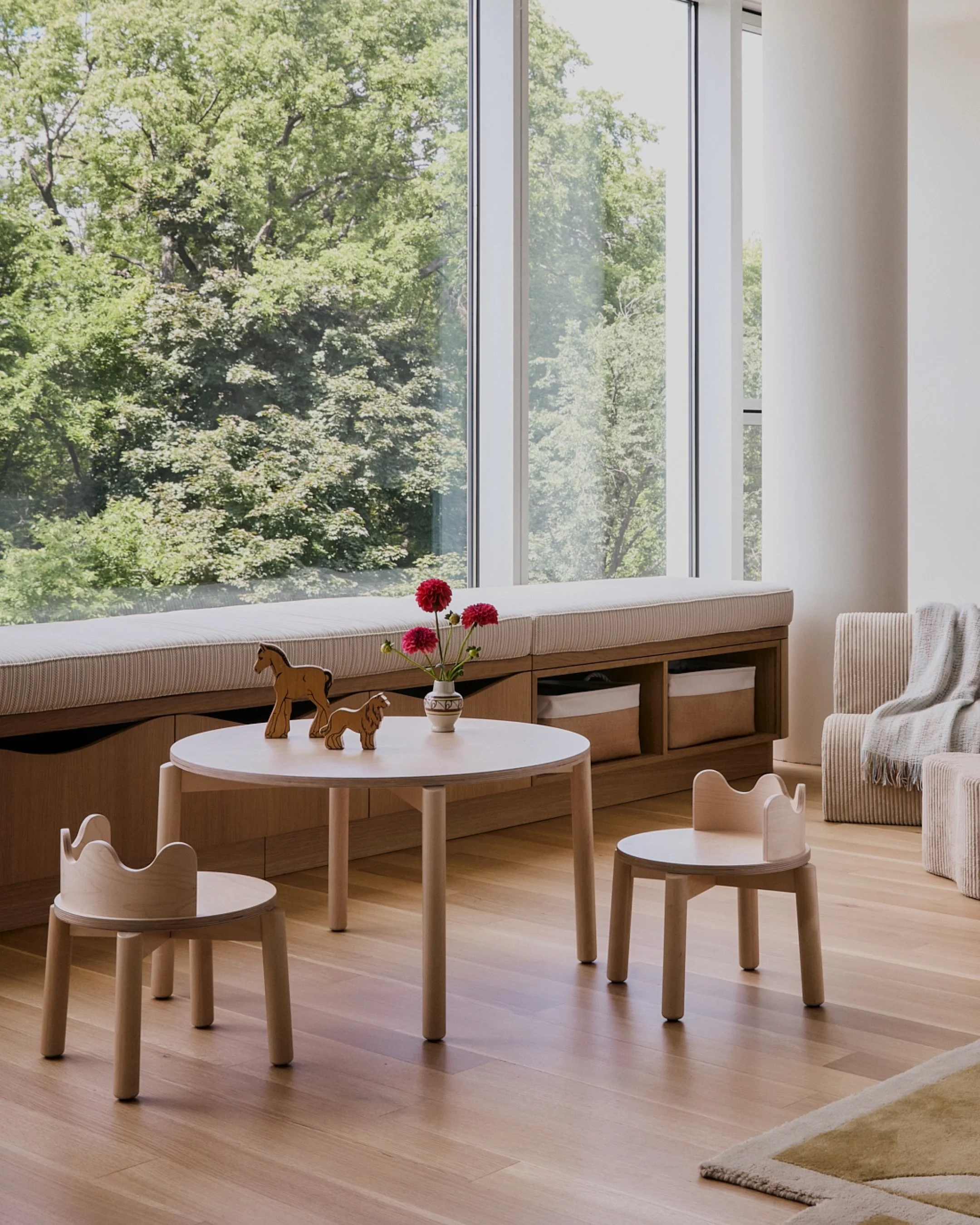 The goal for this kids&rsquo; area was simple: a space that invites play and still feels connected to the rest of the home. We worked through layout, storage, and materials that can stand up to little hands, then brought it all together during instal