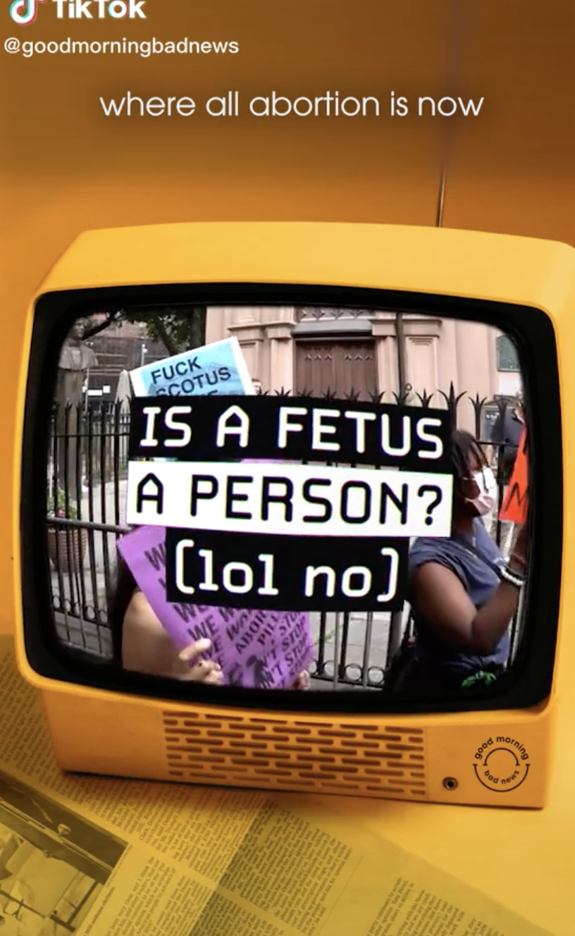 Good Morning Bad News - Is A Fetus A Person? (lol no)