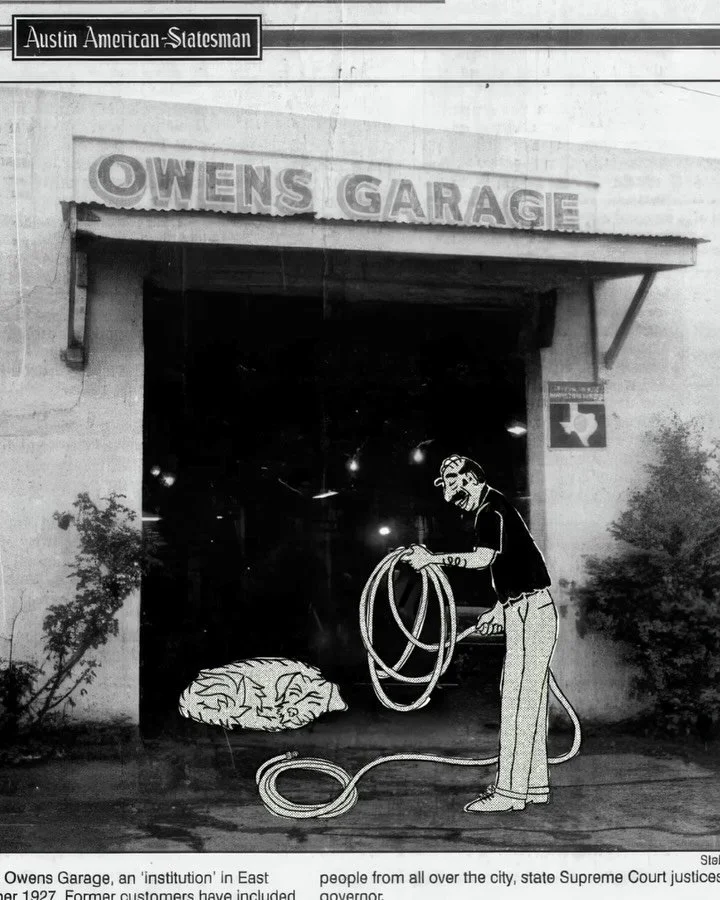 &ldquo;Owens&rsquo; motto since 1929, the saying he says galvanized him into putting no less than his life into his work...&rsquo;Clean up, stock up, and business will pick up.&rsquo;&rdquo;&mdash;Austin American-Statesman

We love old buildings and 