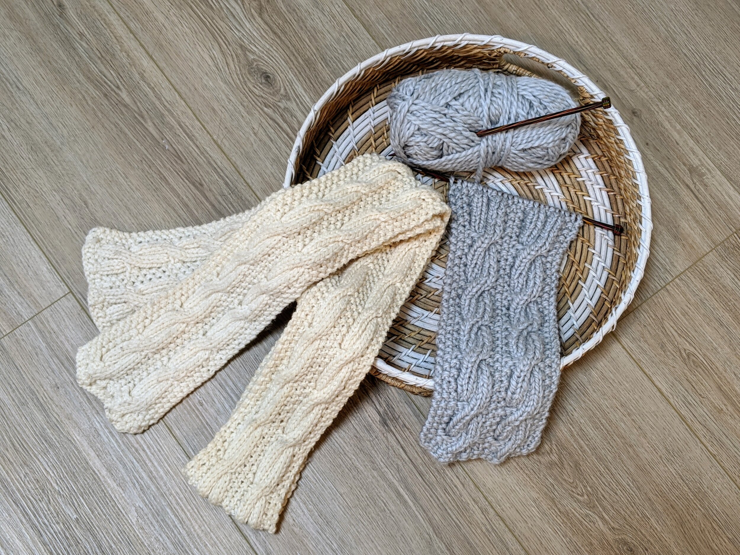 Free Reversible Cable Scarf Pattern — Knit Paint Sew