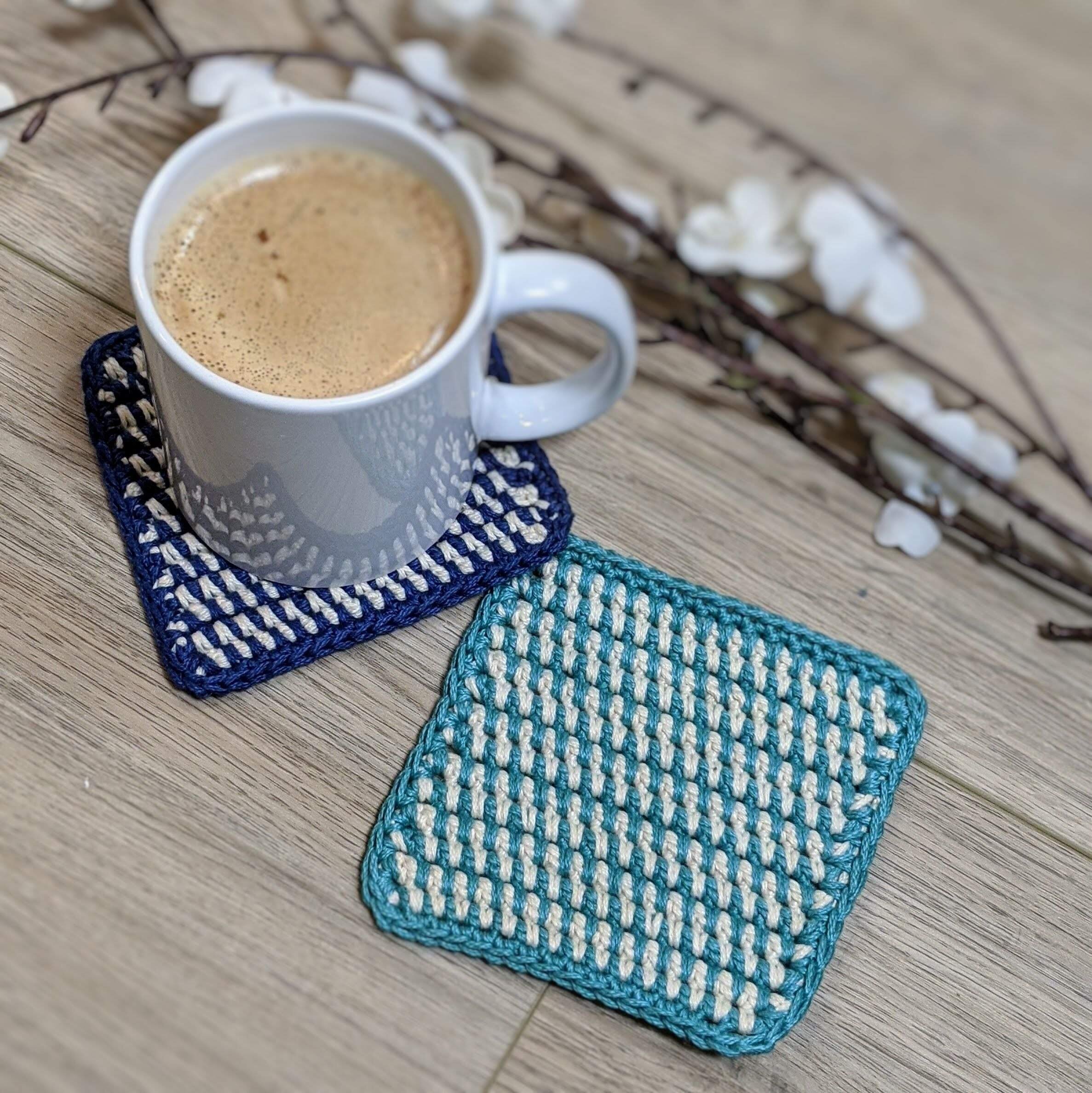 Crochet Coasters Free Pattern — Knit Paint Sew