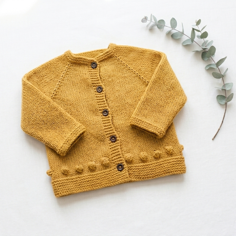 Hello Sunshine Bobble Cardigan