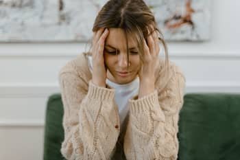 woman being self critical