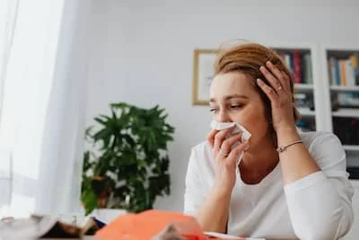 depressed woman
