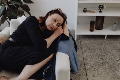unhappy woman with heart condition