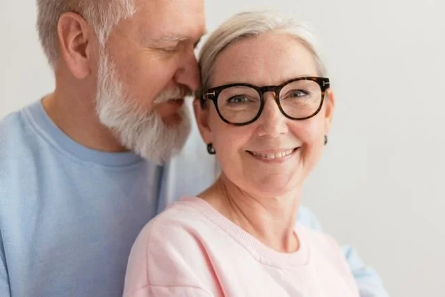 older couple smiling