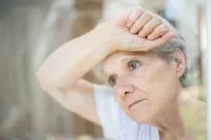 older depressed woman