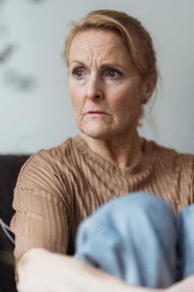 upset woman
