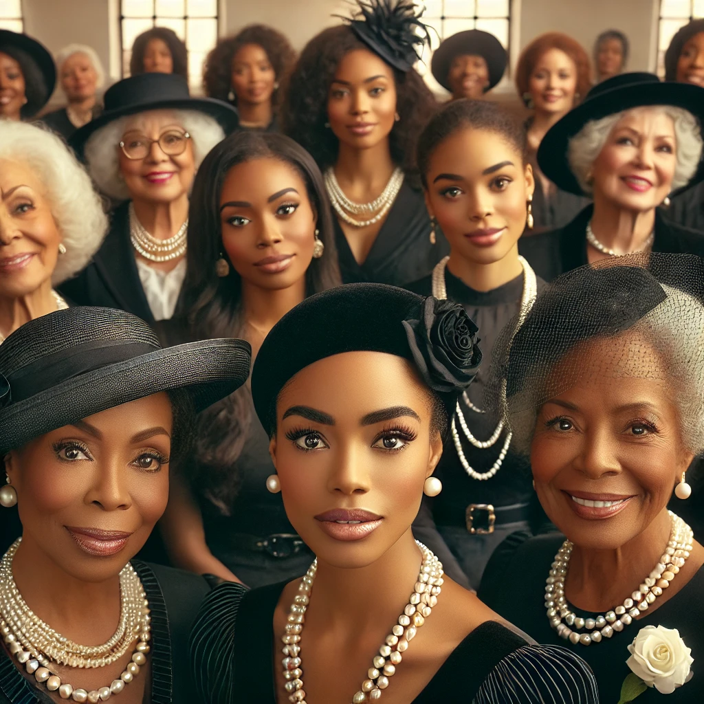 Black and Pearls Sunday