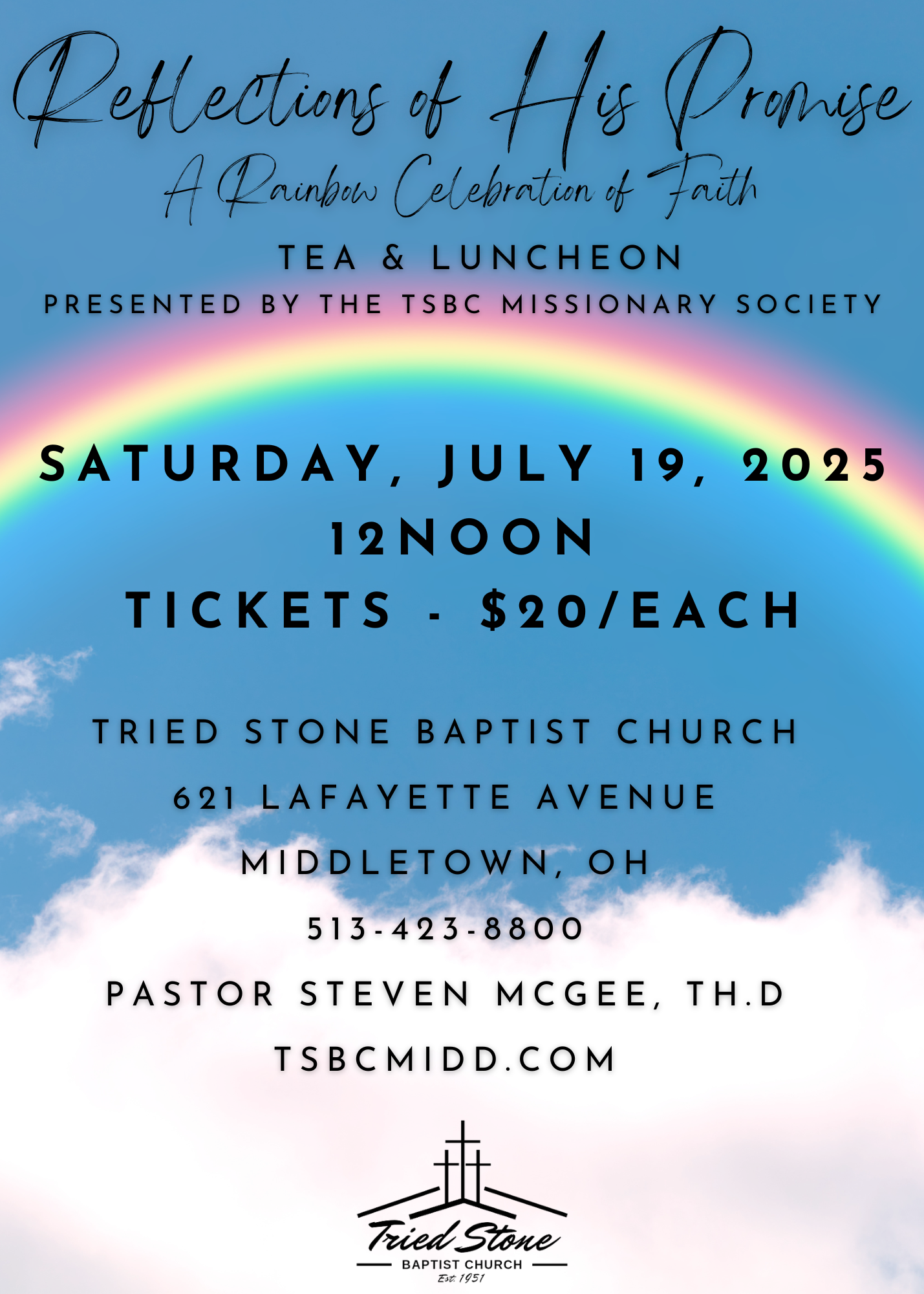 Reflections of His Promise: A Rainbow Celebration of Faith (Tea & Luncheon)