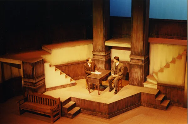   By Guy Vanderhaeghe   Directed by Ted Price  Lighting Design by David Fraser   With Roger Shank Yanik Giroux, Eric Trask, Billy Vickers, Christopher Kelk and Jennifer Lines  