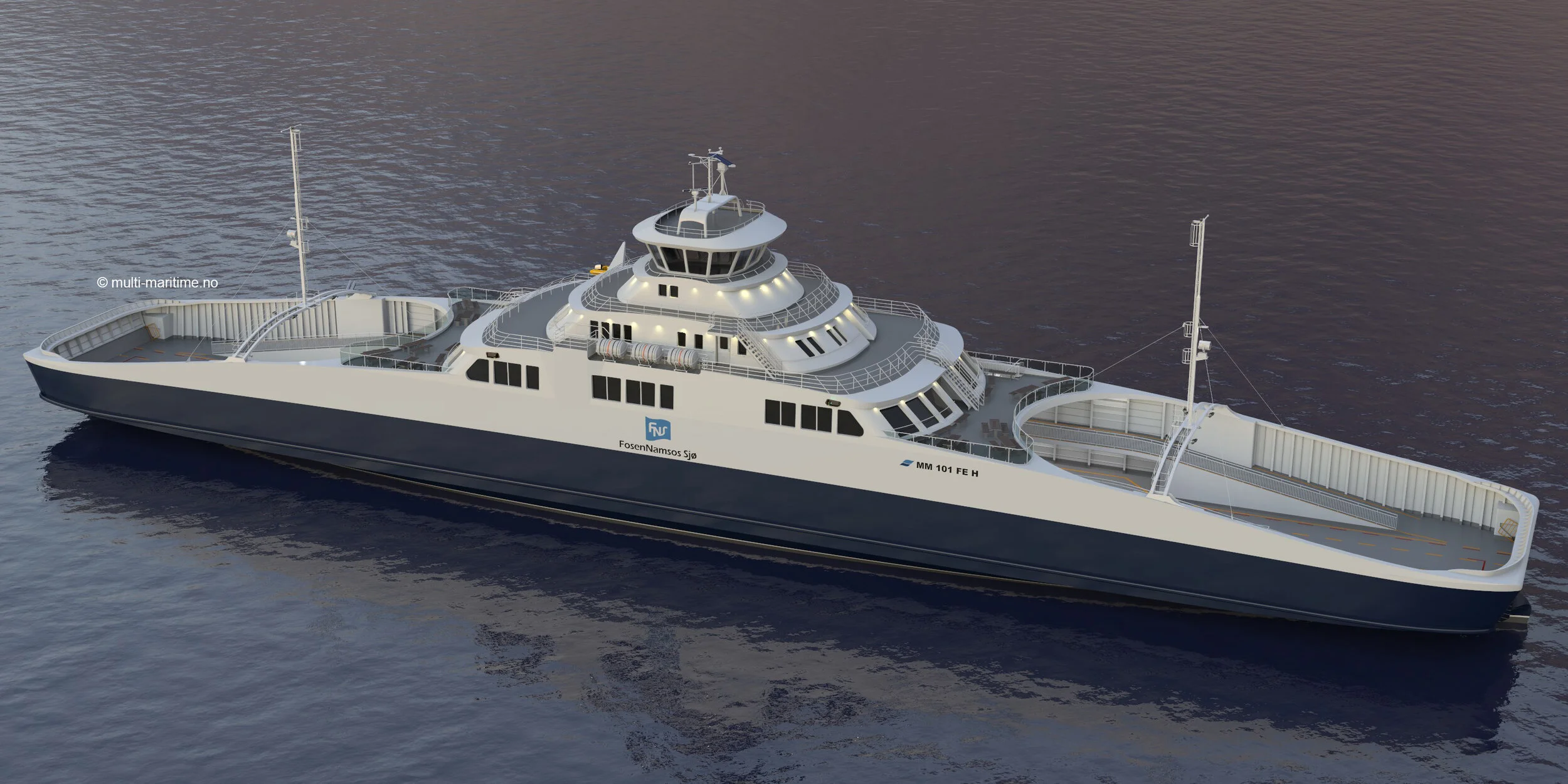 Ferries for FosenNamsos to be built at Myklebust Verft