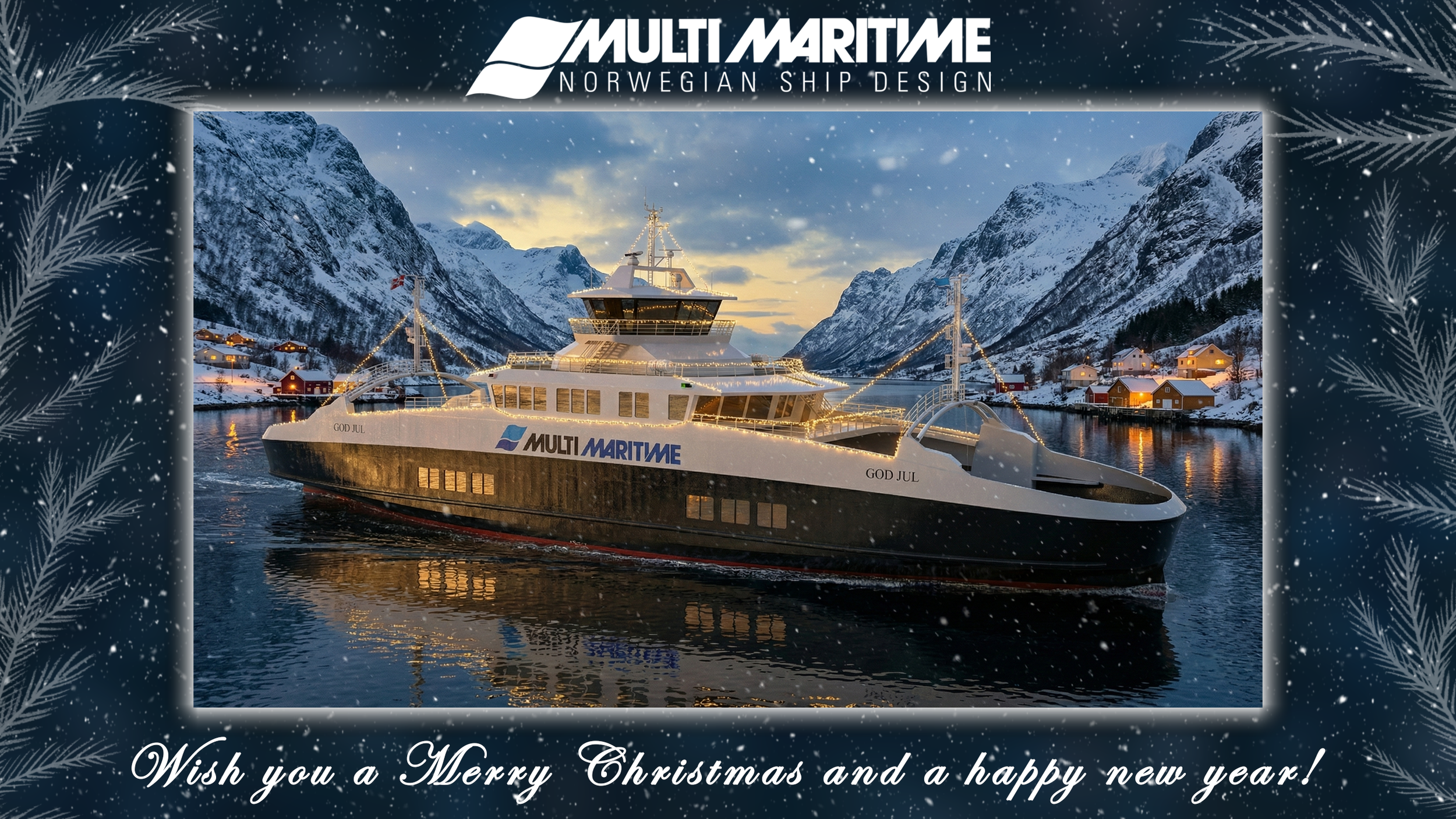 Fra alle oss i Multi-Maritime, ønsker vi dere en riktig god jul og et godt nytt år