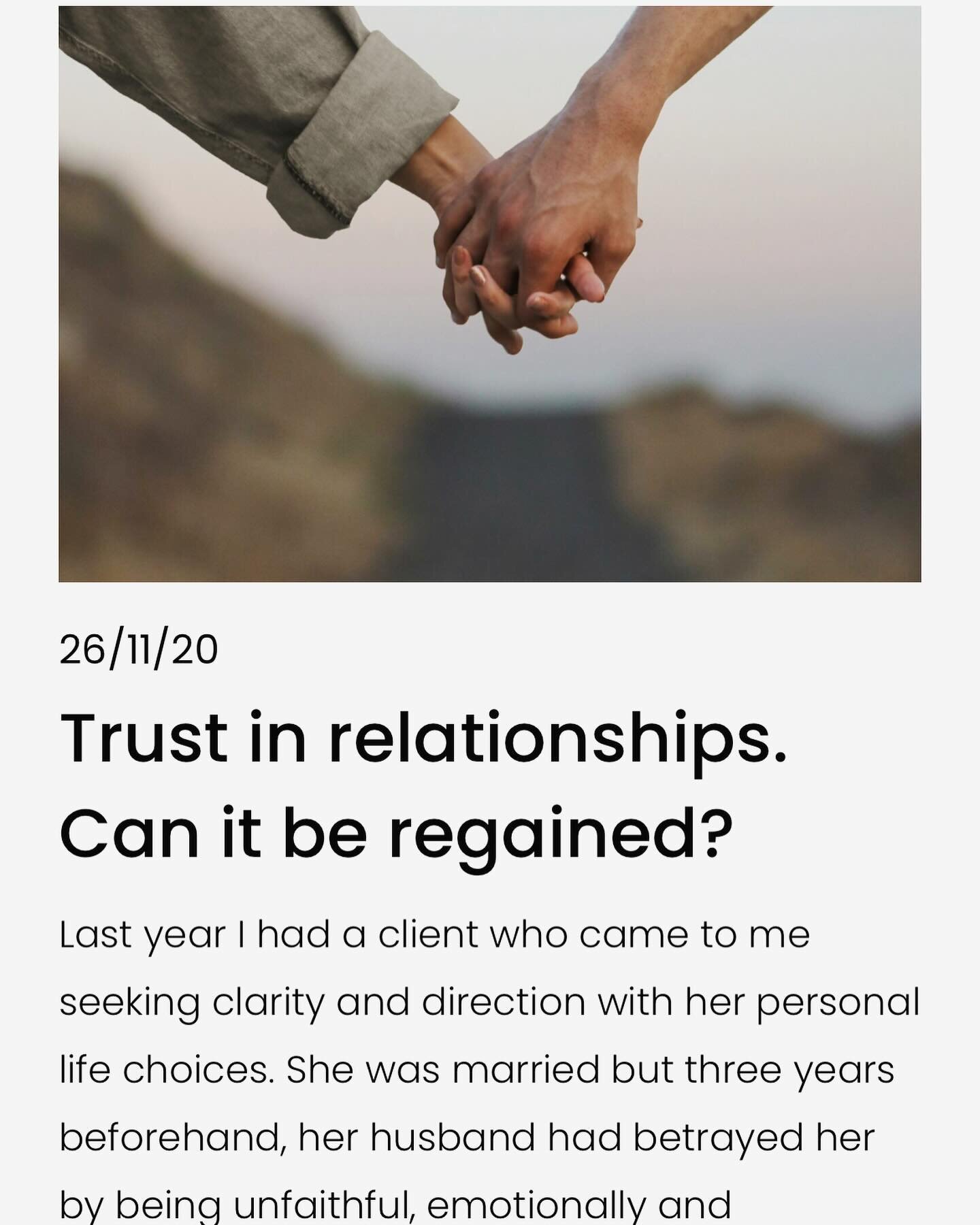 Read the blog article on my site. 
Link in bio. 

A lot of couples book with me due to an emotional or physical betrayal. How is it possible to come back from that? 

#counsellor #oceangrove #couplestherapy