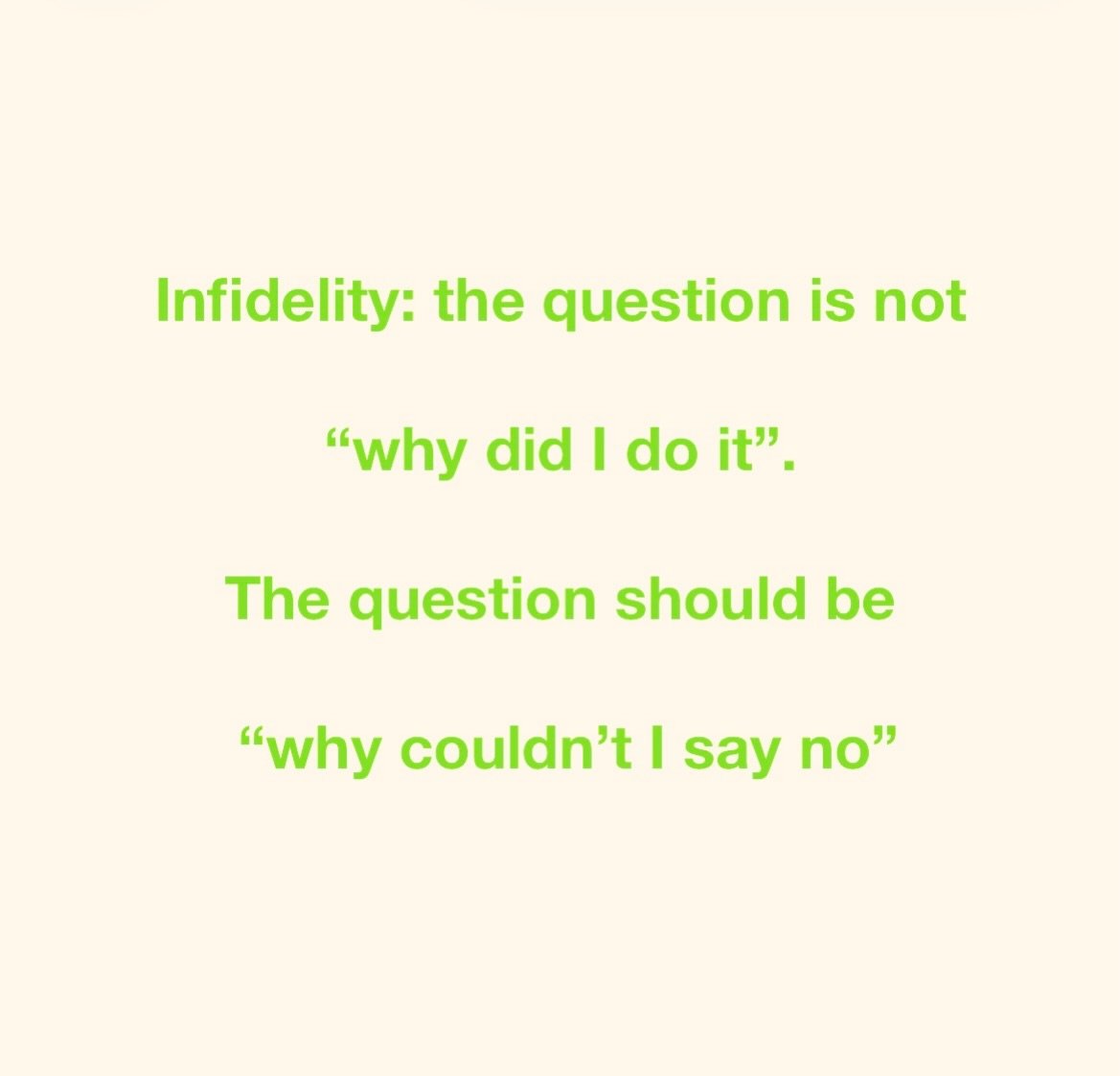 In couples sessions involving betrayal we go to these questions and peel back the layers #couplestherapy #counsellor
