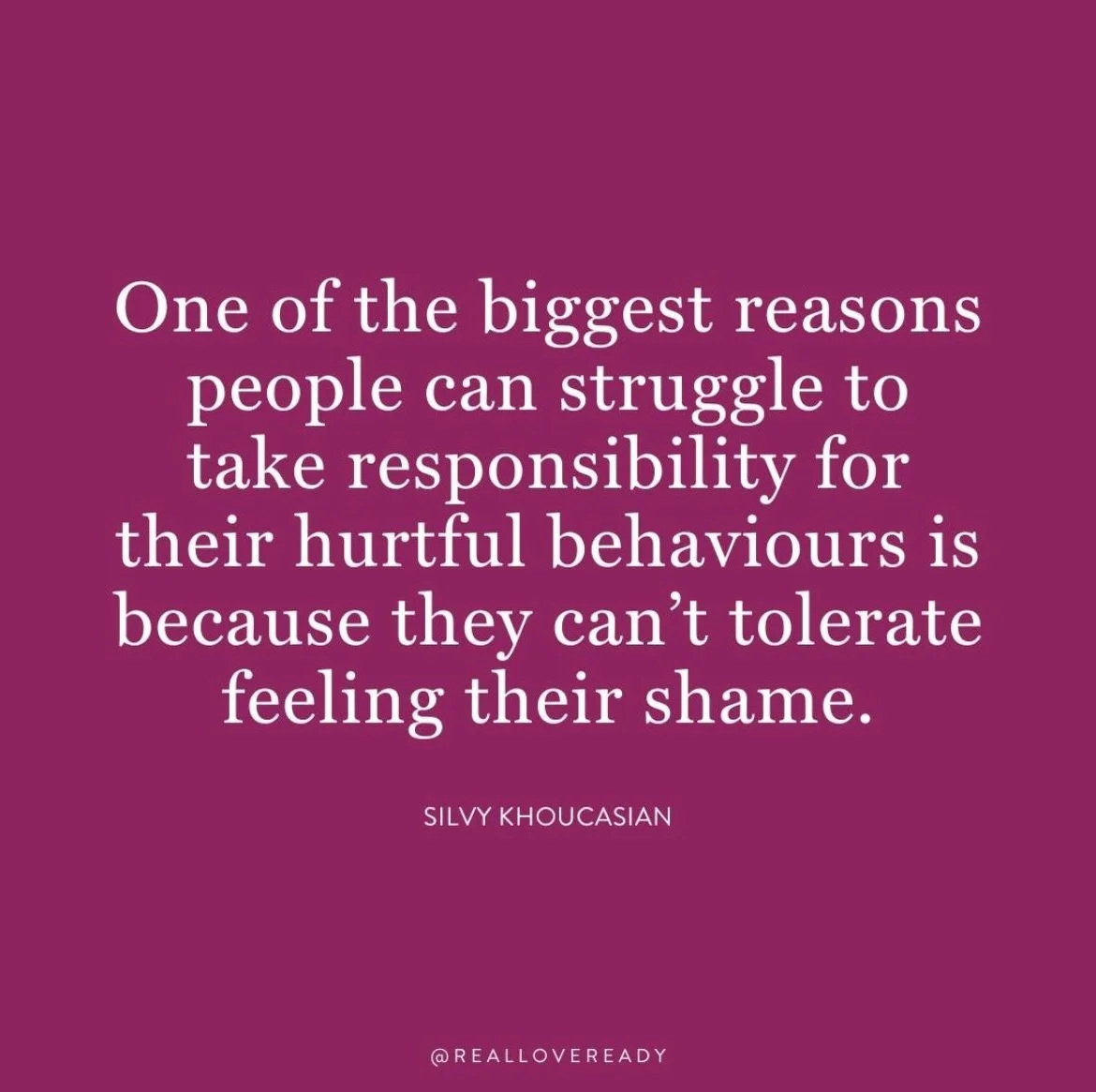 Or they are not in the habit of taking #accountability