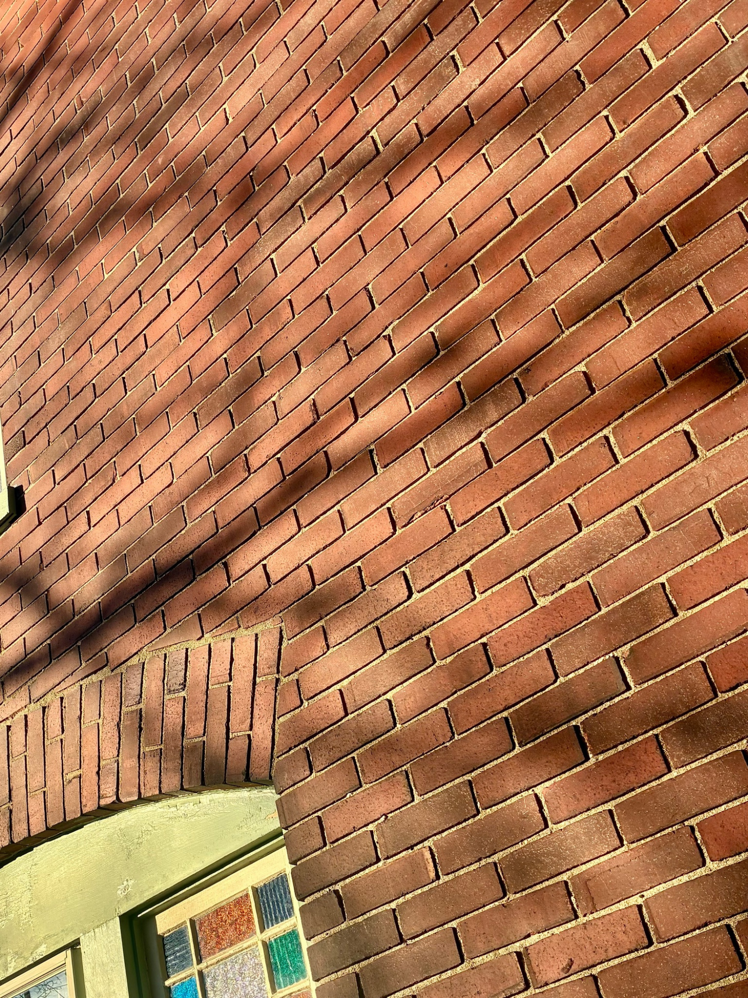 Historic brick home repointing with carefully matched mortar