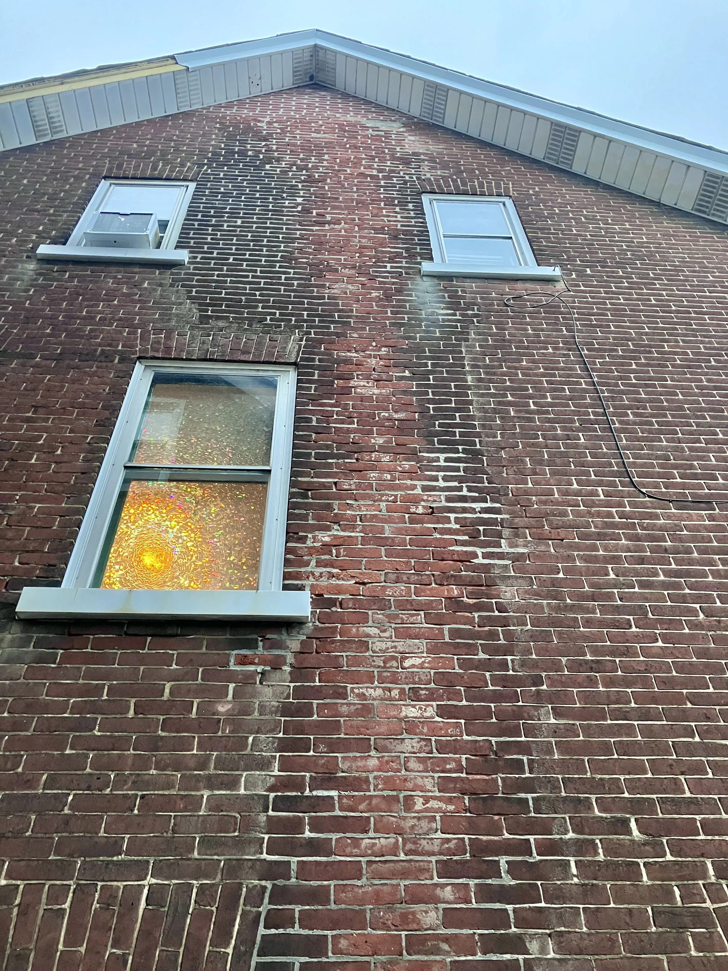water damaged masonry