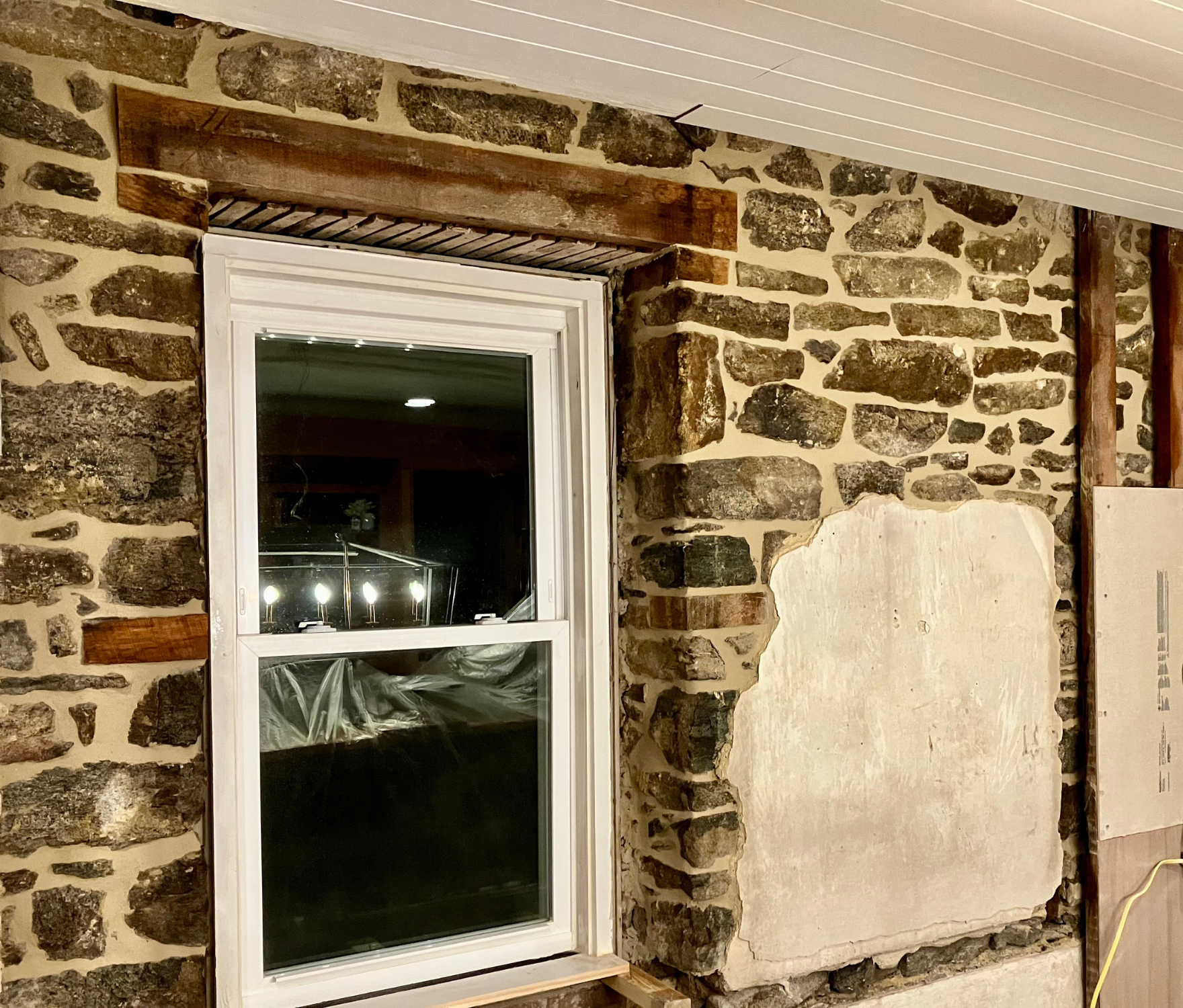 natural stone backsplash repointing