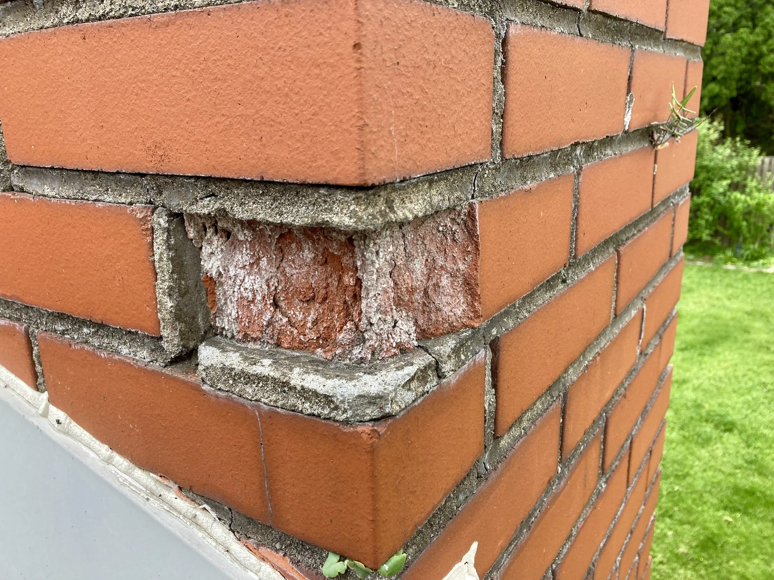 brick spalling