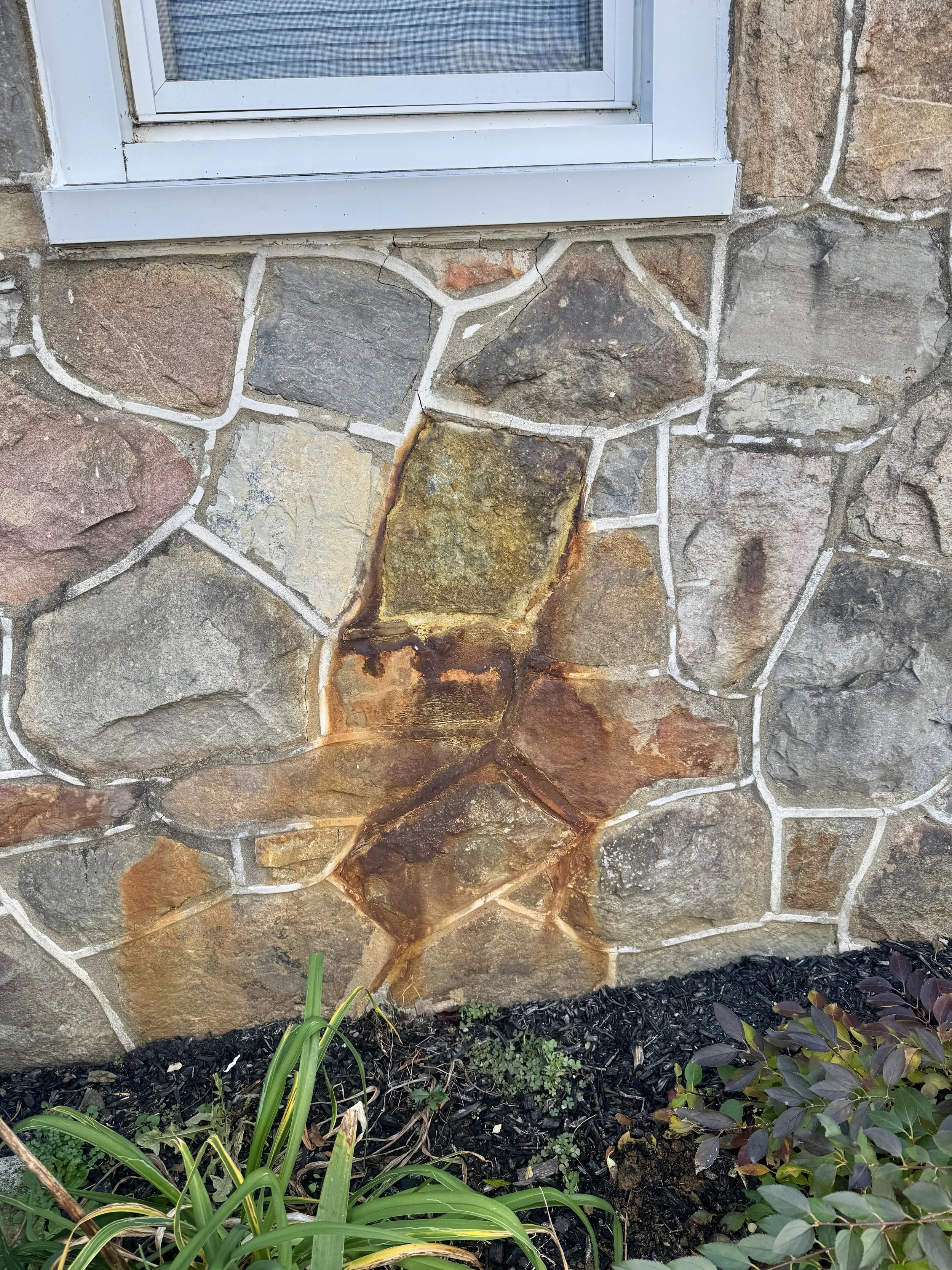 rust staining