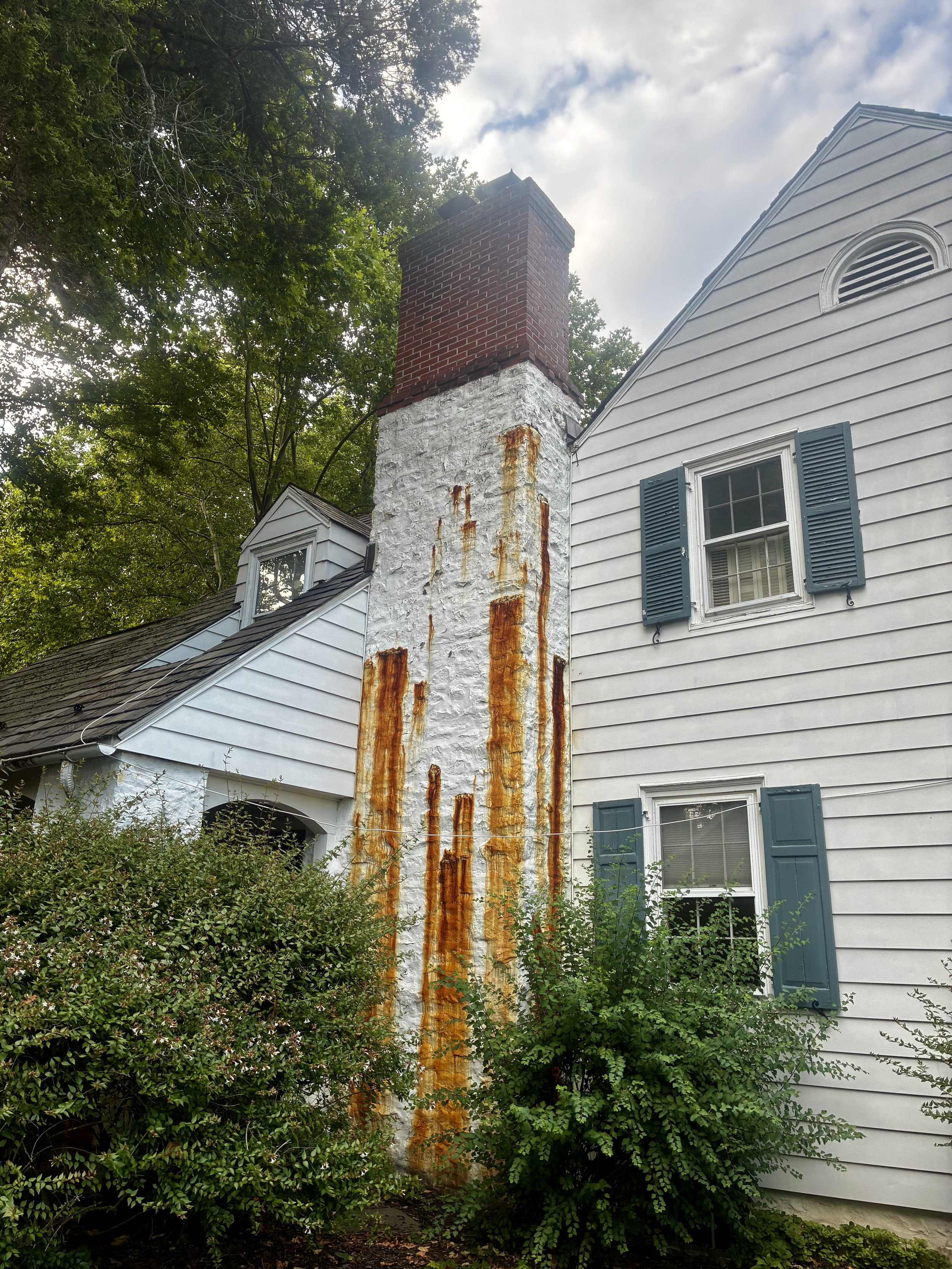 rust staining