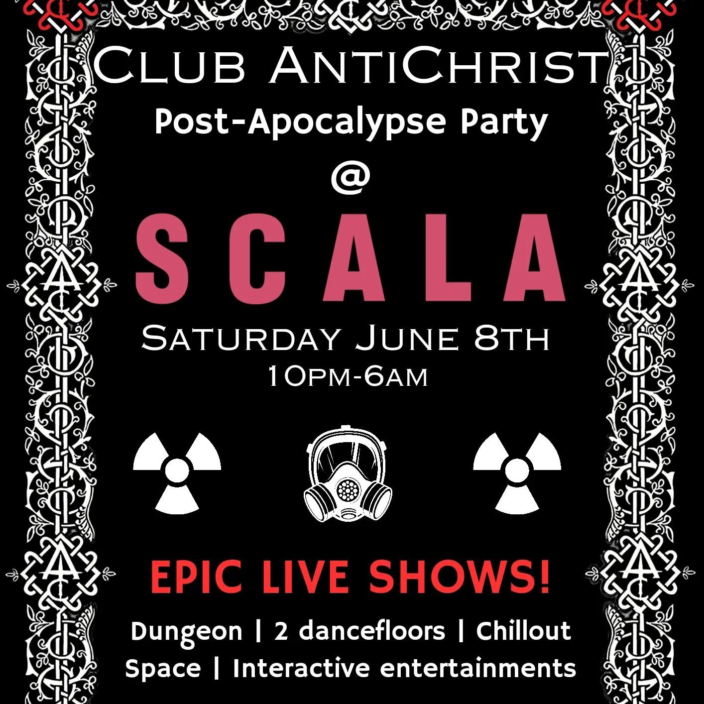 7 weeks till this beast of an AntiChrist!

We've had some delays booking the shows, but all will be revealed very soon.

V2A, Necrodancers and Satan's Strip Show are guaranteed to be epic on the huge stage!

Tickets look set to sell out in advance, s